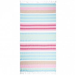 Trade Concept Osuška Fouta so strapcami Stripes pink, 90 x 170 cm