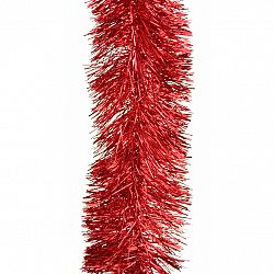 Vianočná reťaz Exclusive, pr. 11 cm, 4,5 m, červená