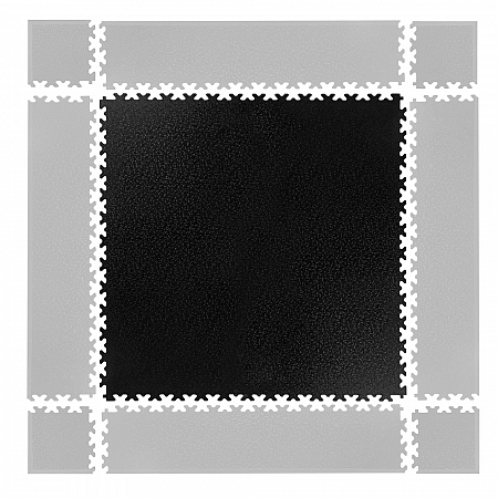 Puzzle záťažová podložka inSPORTline Simple čierna